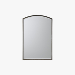 Newport Arch Wall Mirror in Antique Silver