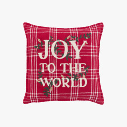 Timeless Tidings Joy to the World Cushion