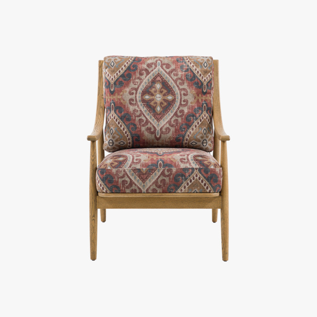 Aldona Armchair in Jacquard Print