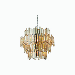Antoinette Large Glass Pendant in Champagne