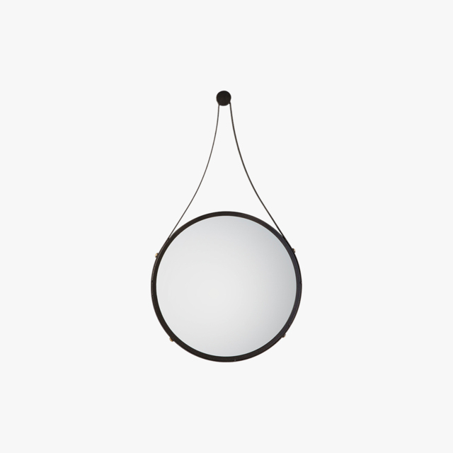 Allie Round Hanging Mirror, Small