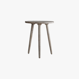 Payzac Patterned White Side Table