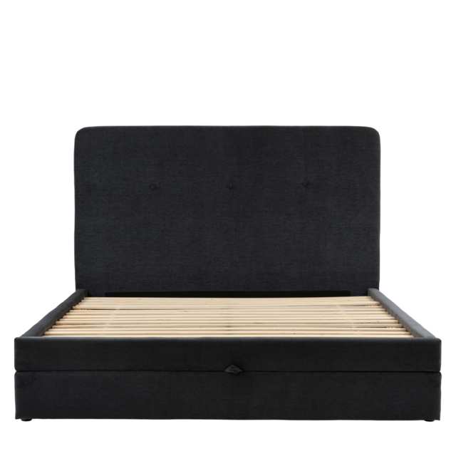 Snoozer King 2 Drawer Bedstead in Black Velvet