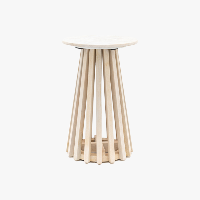 Linear Marble Side Table