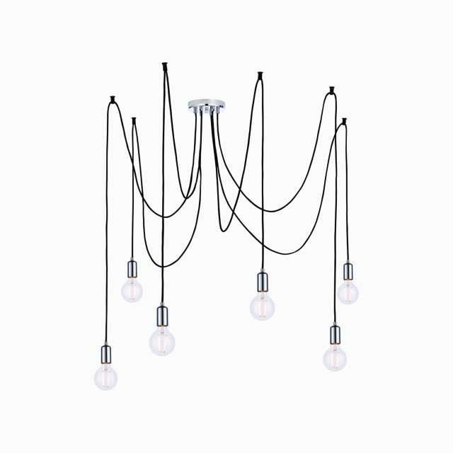 Deo 6 Light Mulit-Pendant in Chrome