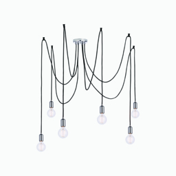 Deo 6 Light Mulit-Pendant in Chrome