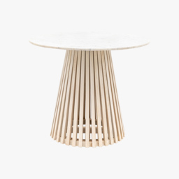 Linear Marble Round Dining Table