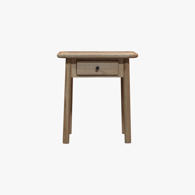 Noranda Oak One Drawer Side Table