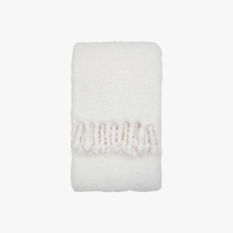 Plush Teddy Throw in Natural