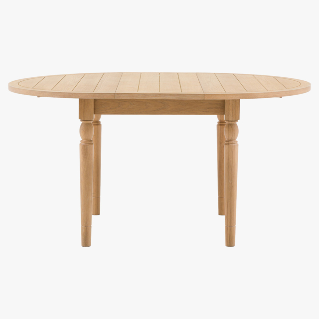 Harvest Extendable Round Dining Table in Natural