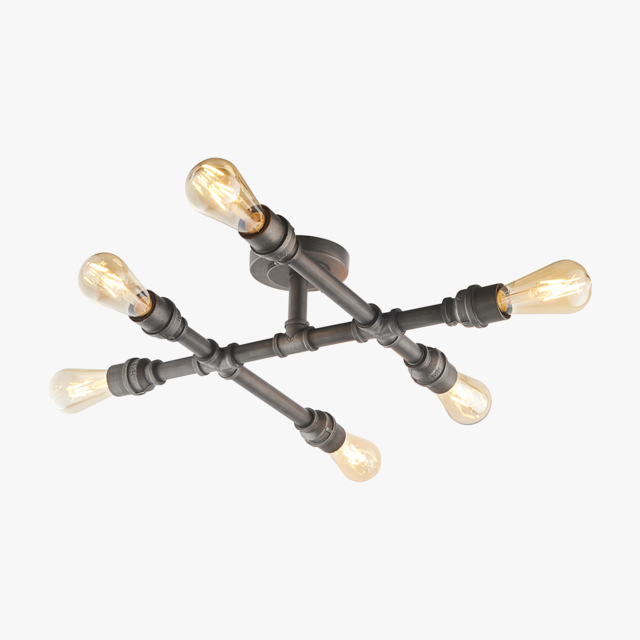 Azir Aged Pewter Ceiling Light