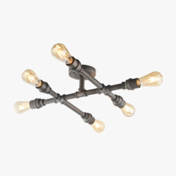 Azir Aged Pewter Ceiling Light