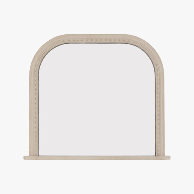 Odessa Overmantle Mirror in Grey