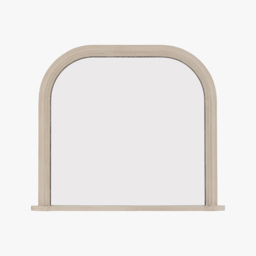 Odessa Overmantle Mirror in Grey