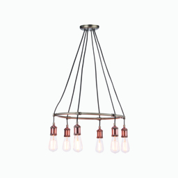 Anker Aged Pewter Chandelier