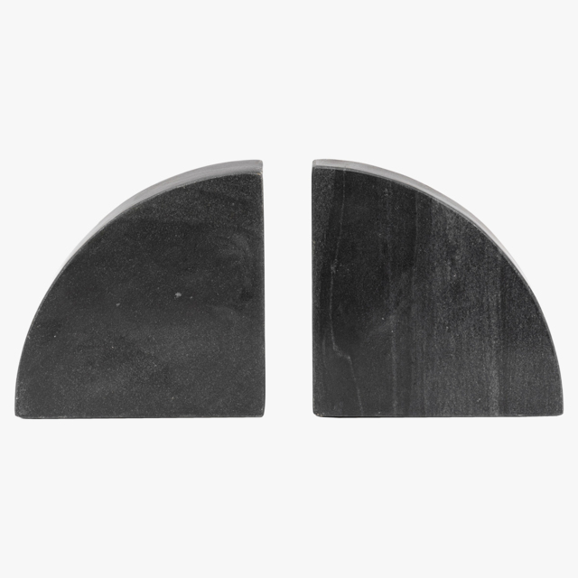 Verona Marble Bookends in Stone, Set of 2