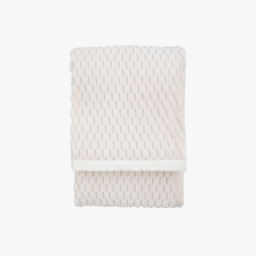 Vale Velvet Knitted Throw in Natural