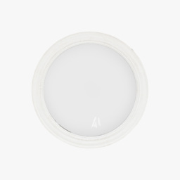 Odessa Round Mirror in White