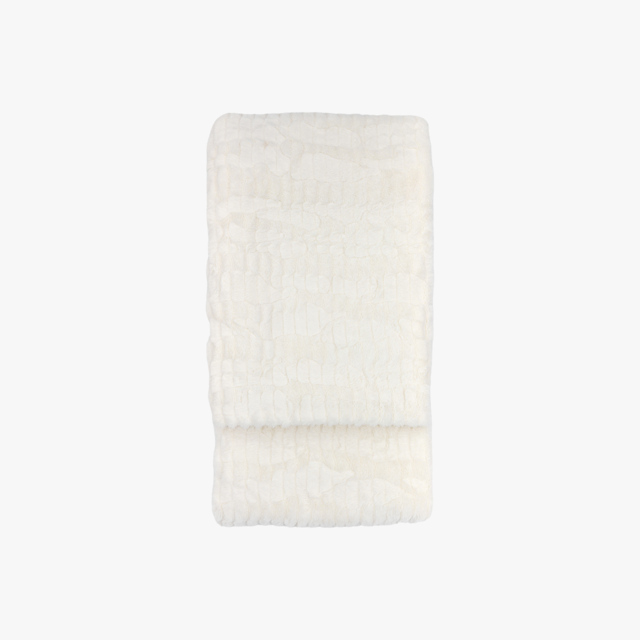 Fawn Textured Throw in Cream
