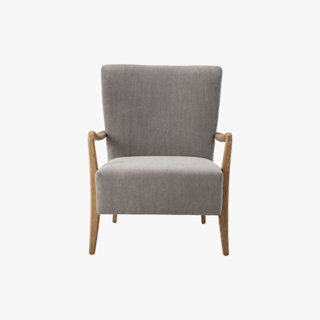 Brossard Jasmine Armchair in Dark Grey