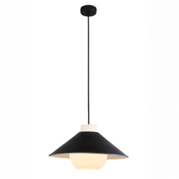 Jiro Contemporary Monochrome Pendant in Matt Black