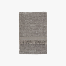 Felicity Chenille Throw in Grey