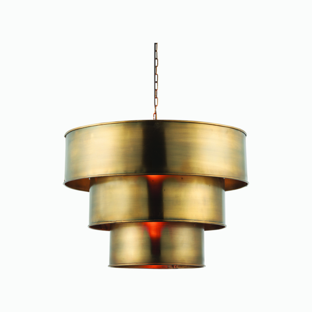 Octavia Antique Brass Pendant, Large