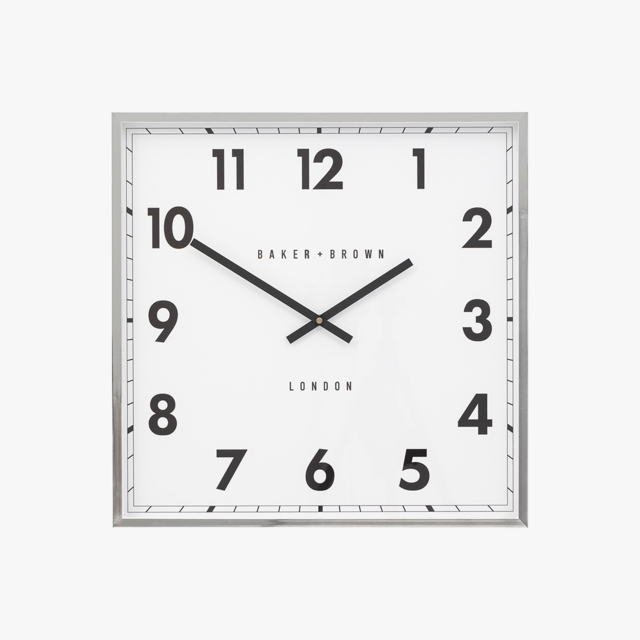 Bennet Wall Clock in Chrome