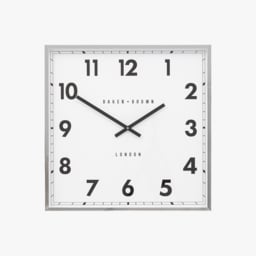 Bennet Wall Clock in Chrome