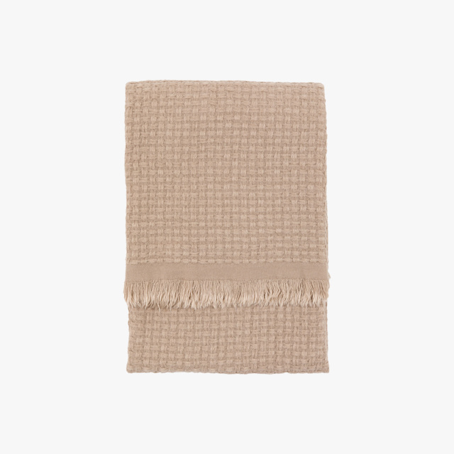Zia Soft Touch Waffle Throw in Natural