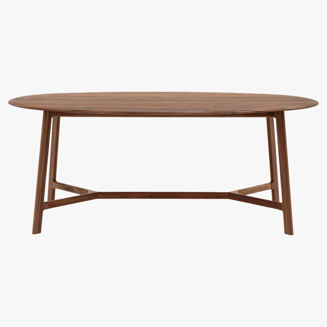 Menorca Walnut Oval Dining Table