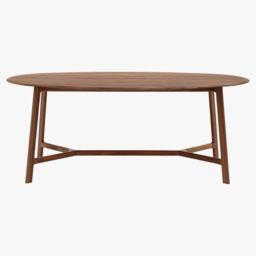 Menorca Walnut Oval Dining Table