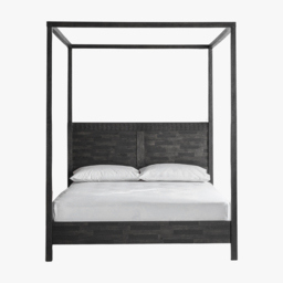 Sadie 6' Super King Size Four Poster Bed in Charcoal