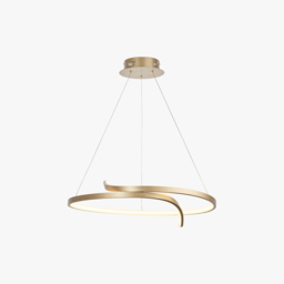 Aylin LED Pendant Curl in Gold