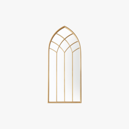 Lustre Outdoor Mirror in Gold
