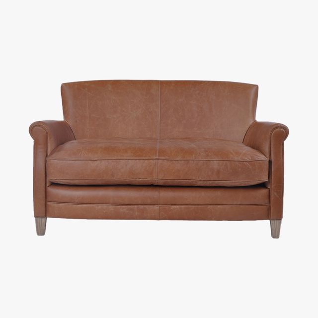 Remington Leather Sofa in Vintage Brown