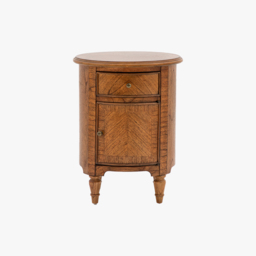 Chateau Drum Side Table in Natural