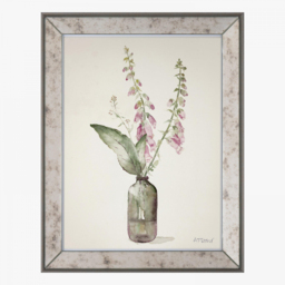 Watercolour Foxgloves Framed Art