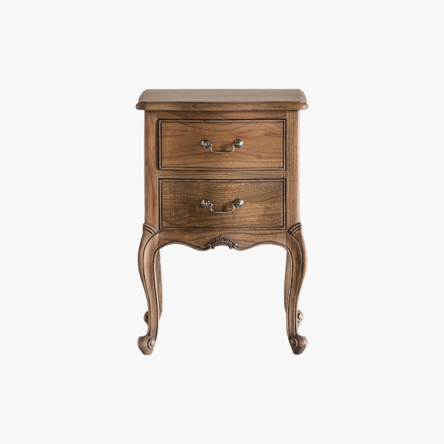 Opera Weathered Bedside Table in Wood