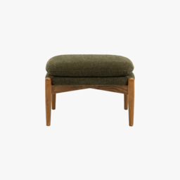 Scott Footstool in Green Boucle