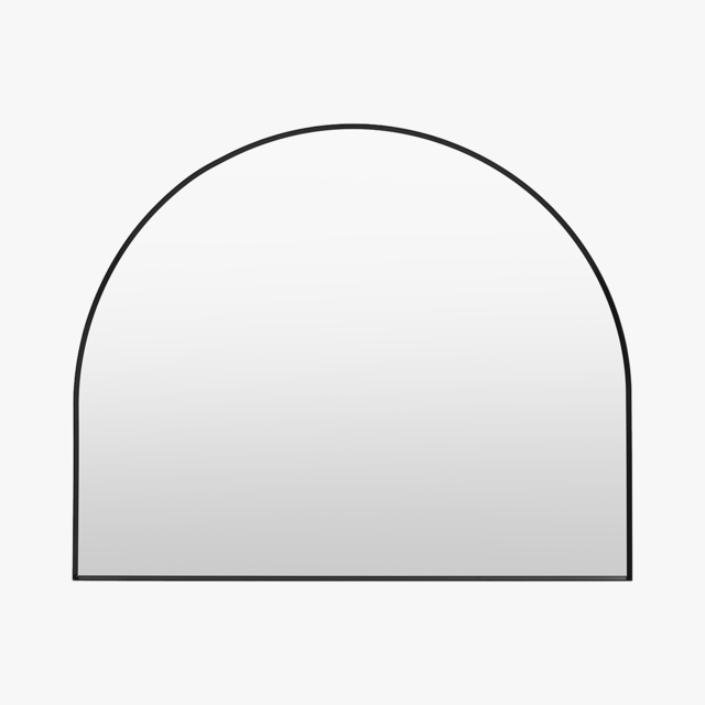 Glimpse Overmantle Mirror Black