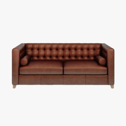 Lockwood 3 Seater Sofa in Vintage Brown Leather
