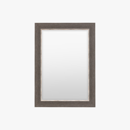 Mirada Rectangle Mirror in Pewter
