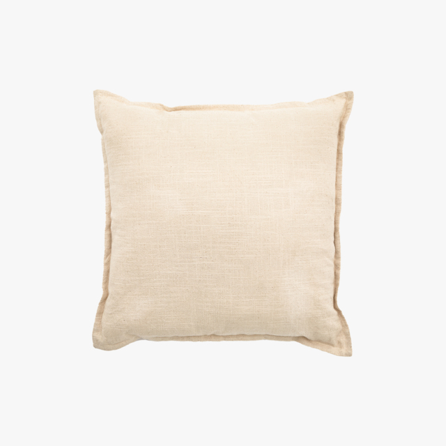 Cambric Filled Cushion in Natural