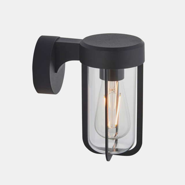 Wyatt Industrial Wall Lamp in Matt Black