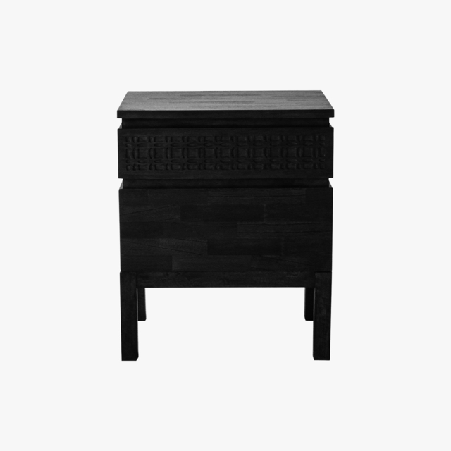 Sadie Bedside Table in Charcoal