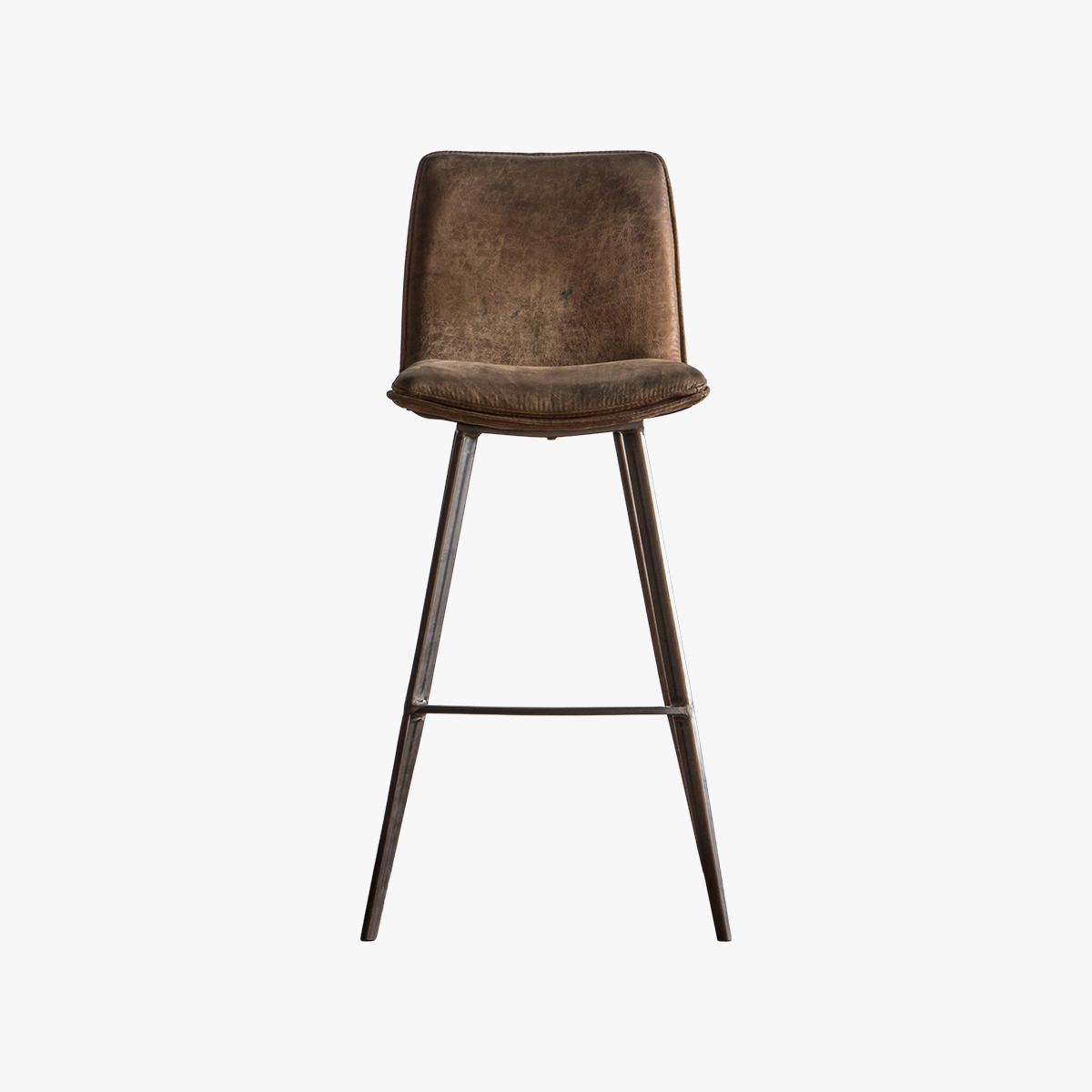 Persis Bar Stool in Brown, Set of Two