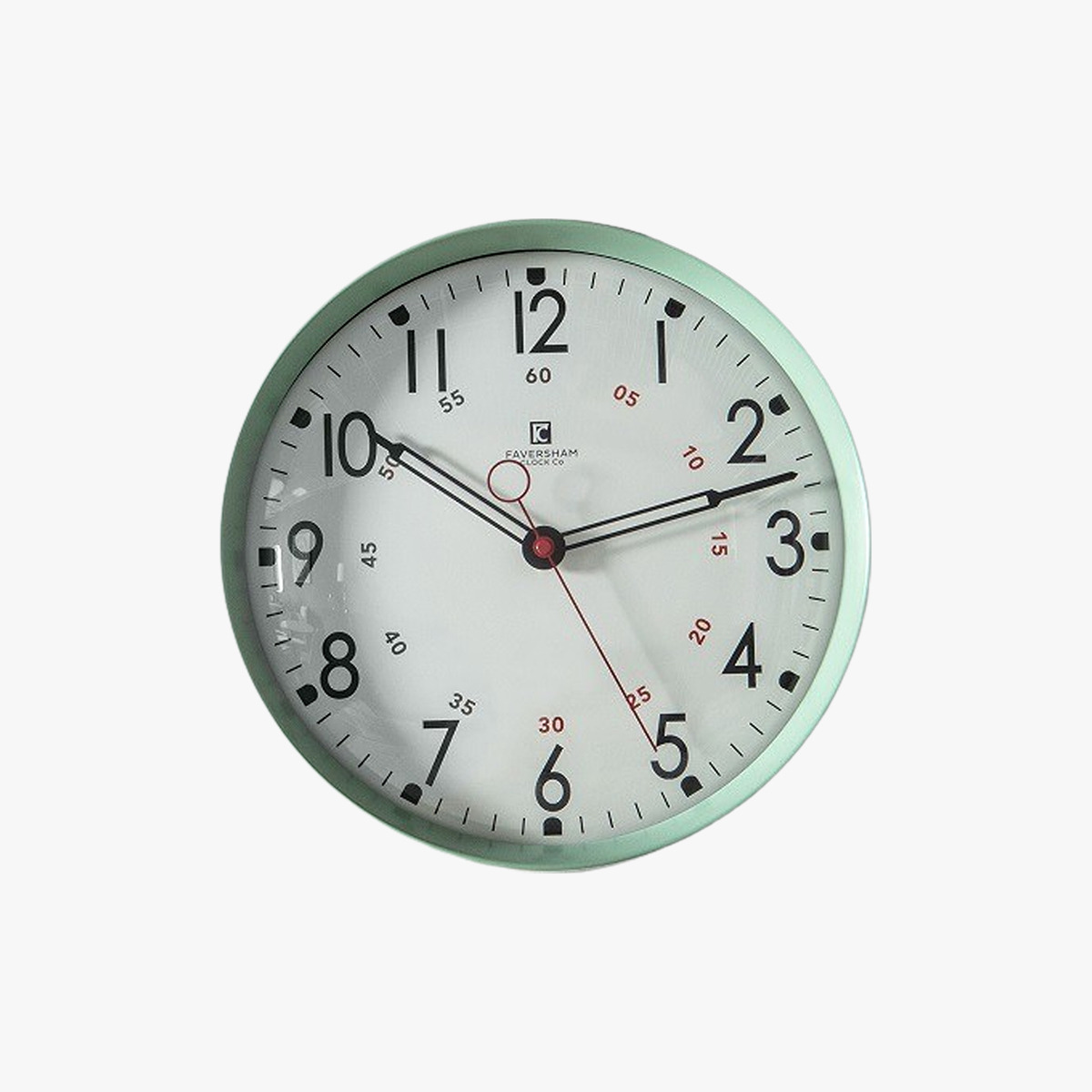 Tate Wall Clock in Mint Green