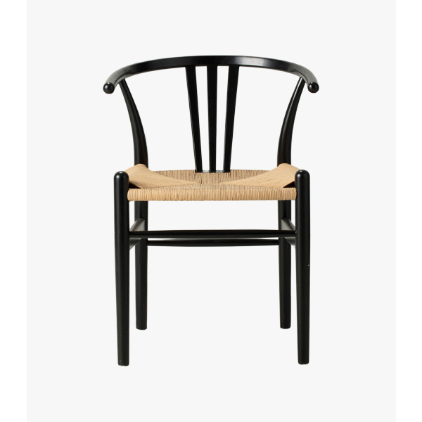Hana Dining Chair in Black, Set of Two