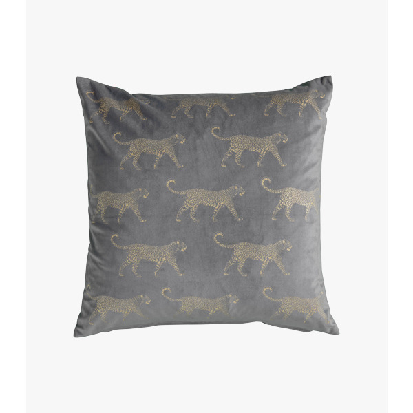 Artemis Metallic Leopard Cushion
